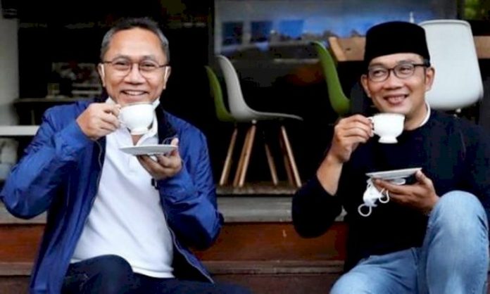 Ketua Umum PAN Zulkifli Hasan bersama Gubernur Jawa Barat Ridwan Kamil. (instagram)