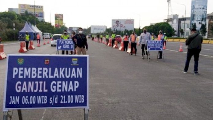 Ratusan Kendaraan Terjaring Aturan Ganjil-Genap di GT Pasteur Ilustrasi (pam)