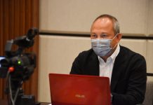 Pemprov Jabar Pastikan Kontingen Jabar Dapat Fasilitas Baik Selama Berlaga di PON XX Papua ekda Jabar Setiawan Wangsaatmaja saat memberikan paparan dalam Tahapan Klarifikasi Akhir Penilaian IM-NKK secara virtual di Hotel Mason Pine, Kabupaten Bandung Barat, Kamis (7/10/2021).