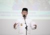 Gubernur Jawa Barat Ridwan Kamil saat Konferda ke- IX DPD KSPSI Provinsi Jawa Barat periode 2021-2026 di Hotel Bumi Makmur Indah, Lembang, Kabupaten Bandung Barat, Selasa (16/11/2021).