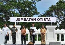 Telan Anggaran Rp101 Miliar, Bangunan Baru Jembatan Otista-Bogor Telah Diresmikan Presiden Jokowi