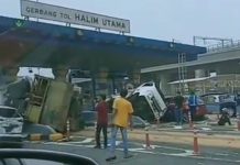 Kecelakaan Beruntun di Gerbang Tol Halim, Sopir Truk Ditangkap Isrimewa