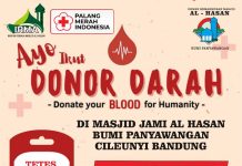 Aksi Donor Darah ” Setetes Darah Sejuta Harapan ” di Masjid Al Hasan Bumi Panyawangan Cileunyi.