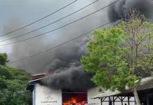 Kebakaran Hebat Landa Pabrik Tekstil PT.Maktex Jaya Lestari Cikancung Dengan Kerugian Ditaksir Miliaran Rupiah.