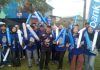 KETUA FRAKSI DEMOKRAT DPRD KABUPATEN BANDUNG IKUT MERIAHKAN PERTANDINGAN PRO LIGA BOLA VOLI LAVANI DI STADION SIJALAK HARUPAT.
